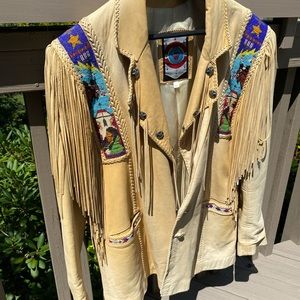 Men’s leather indian style jacket